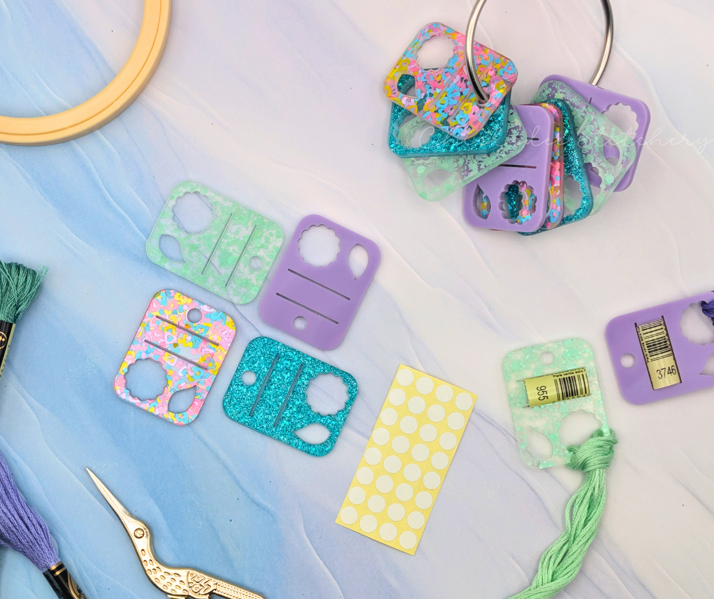 Sparkle Squad: 12 Acrylic Floss Drops