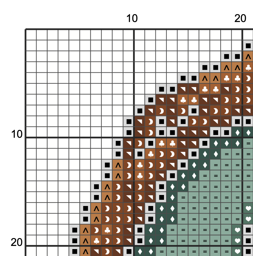 Cross Stitch Pattern - The Ghost in the Mirror - Digital Download