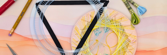 Embroidery Hoop Back String Art Tool Instructions
