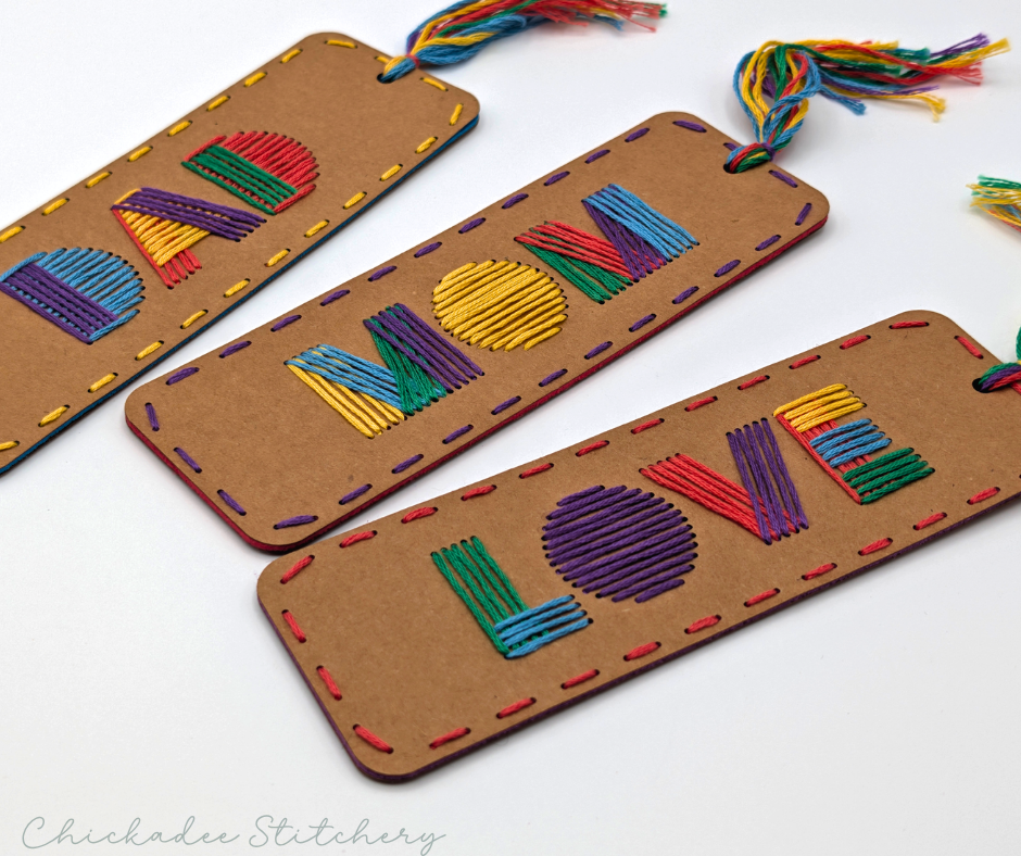 String Art Bookmarks Kit: Mom, Dad, Love