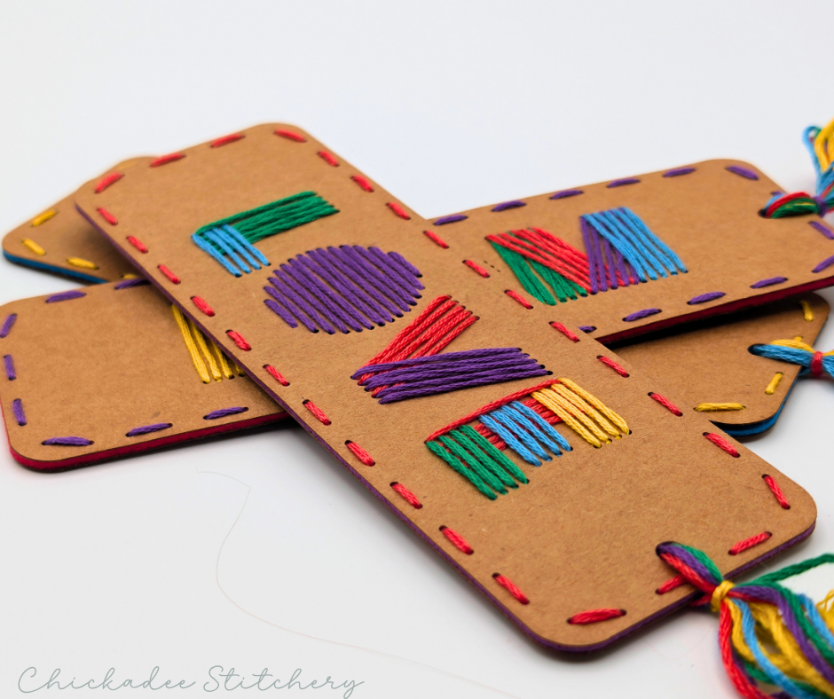 String Art Bookmarks Kit: Mom, Dad, Love