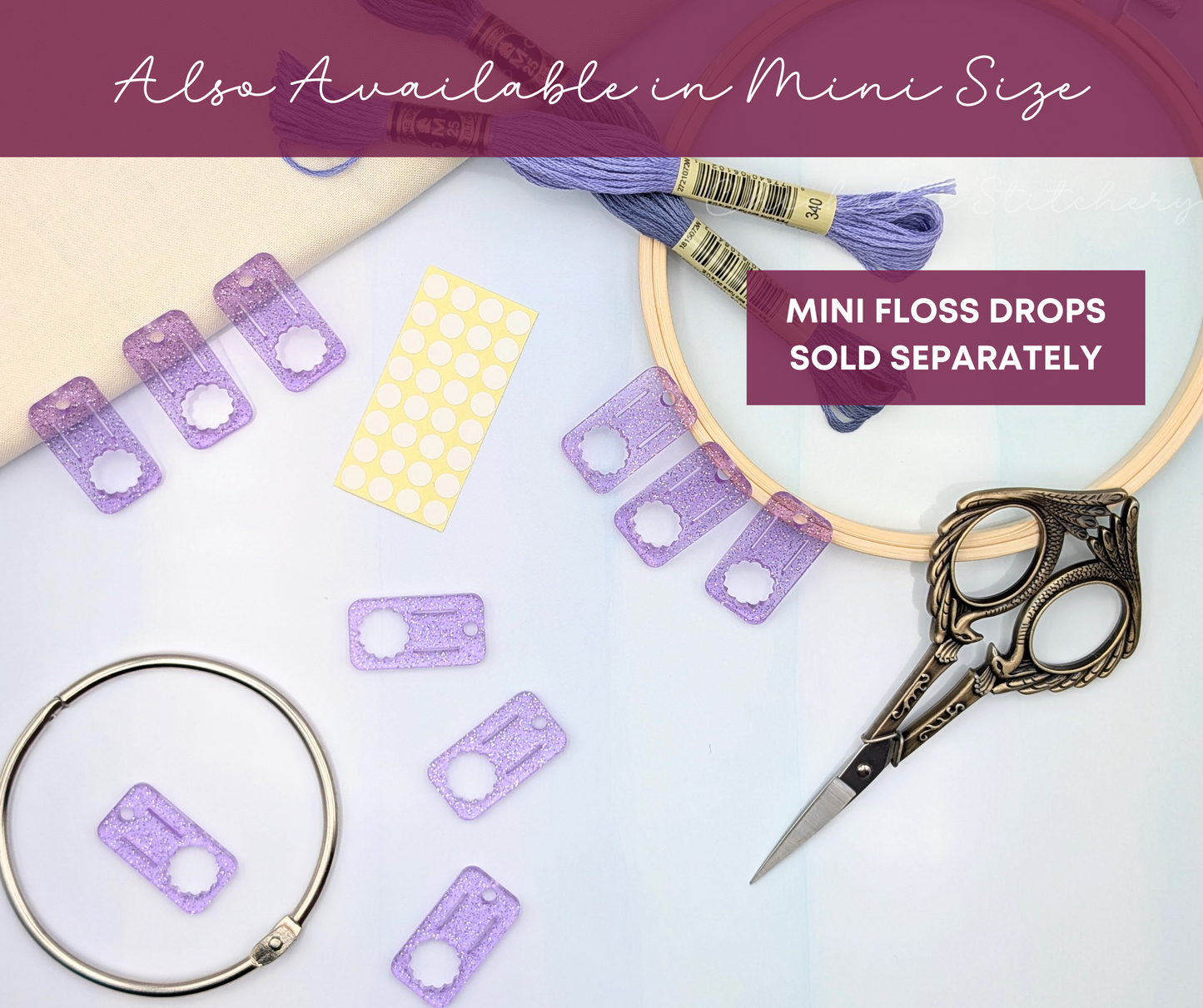 Bulk Glitter Jelly Acrylic Floss Drops: Mega Rainbow Mix