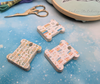 Eco-Friendly Chipboard Floss Bobbins