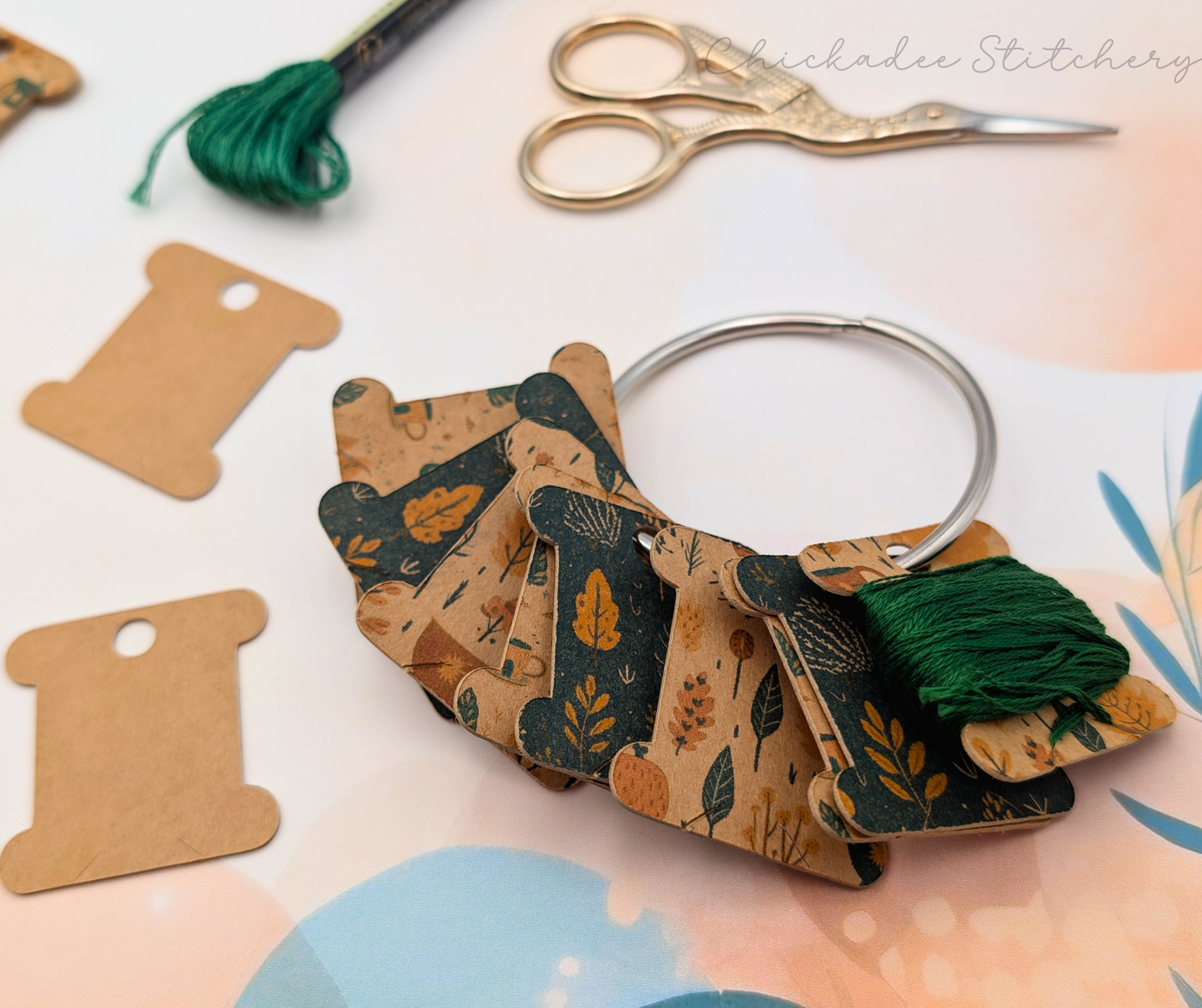 Eco-Friendly Chipboard Floss Bobbins