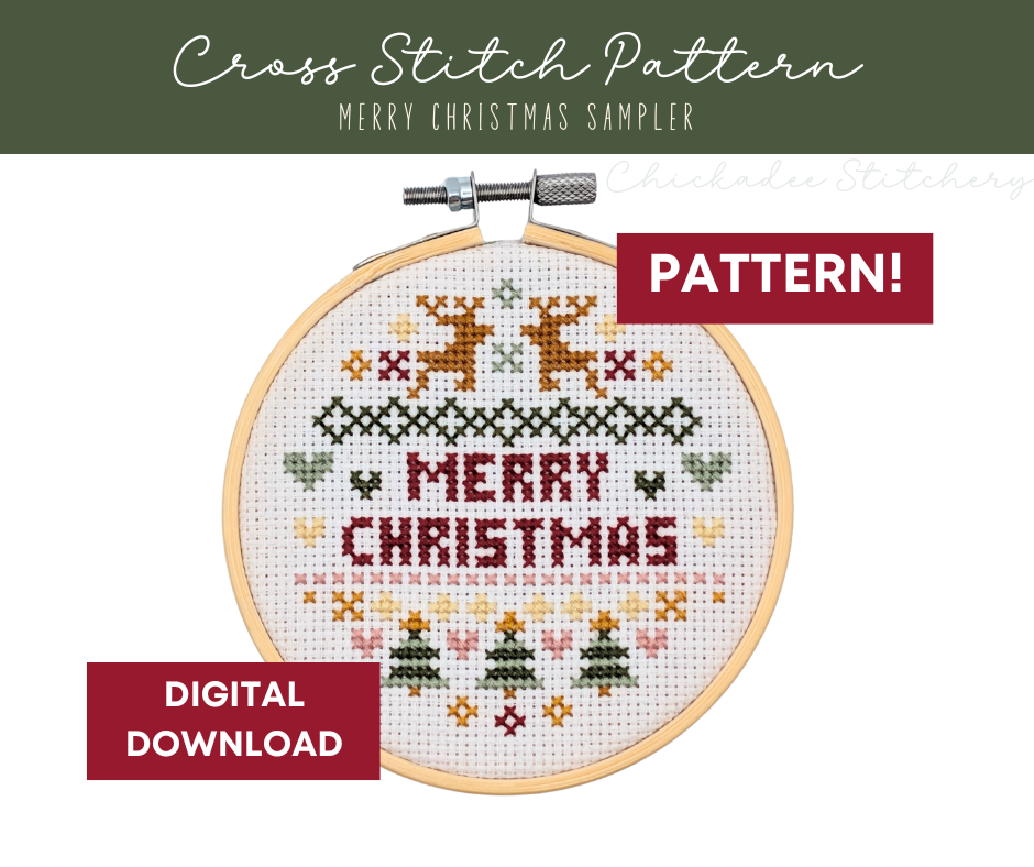 Merry Christmas Sampler Pattern