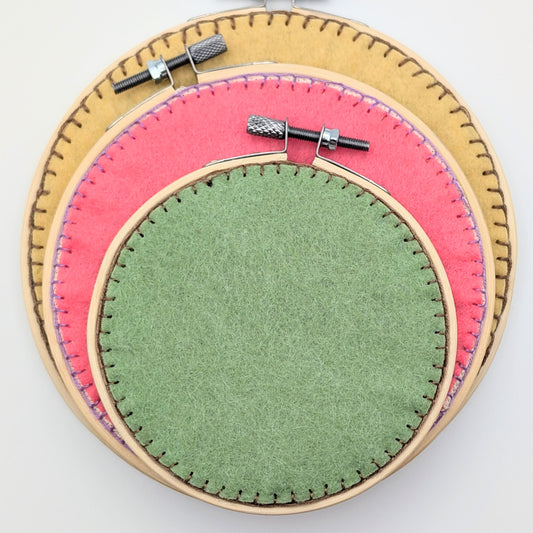 6" Felt Embroidery & Cross Stitch Backer