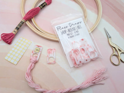 Floss Drops - Set of 10 - Mini Wrap-Around Label Style