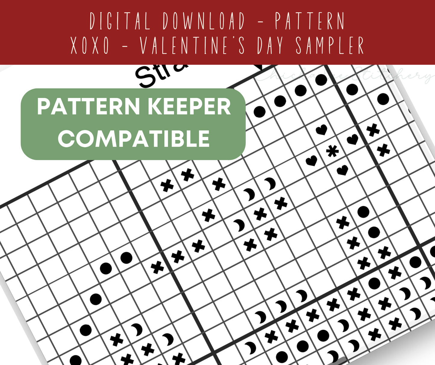 Strawberry Vine - Mini Cross Stitch Pattern Digital Download